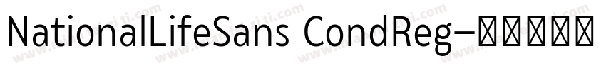 NationalLifeSans CondReg字体转换